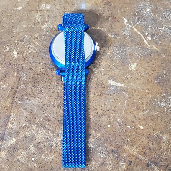 Starry Sky Watch - Blue, Black Sparkle Face, Large Number Time Markers - Picture 10 of 10